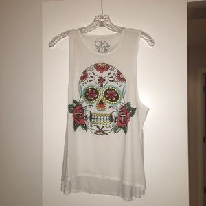 candy skull chaser tank